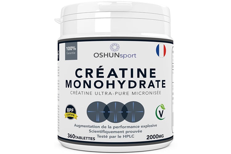 OSHUNsport Comprimés de créatine de monohydrate